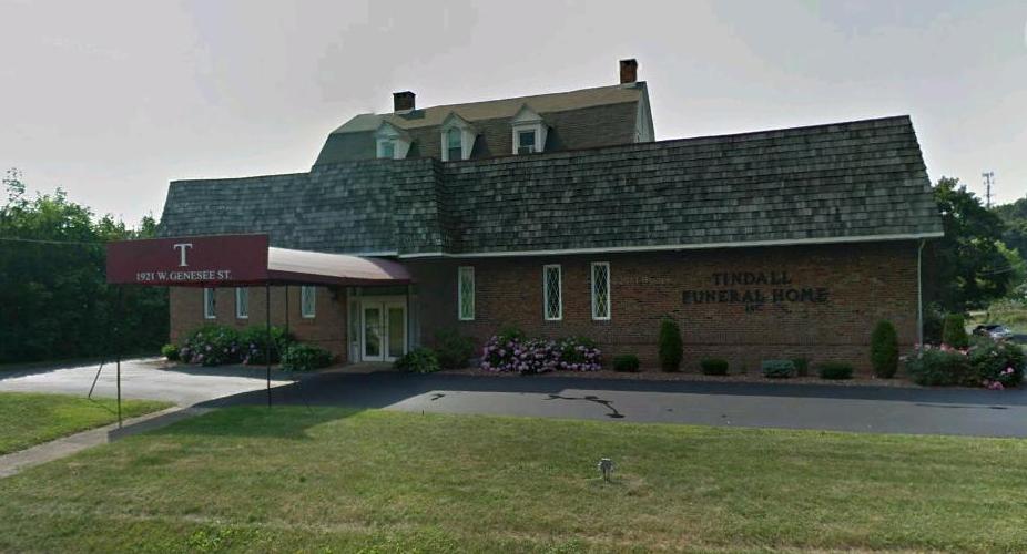 Outside view of Tindall Funeral Home, located in Camillus New York
