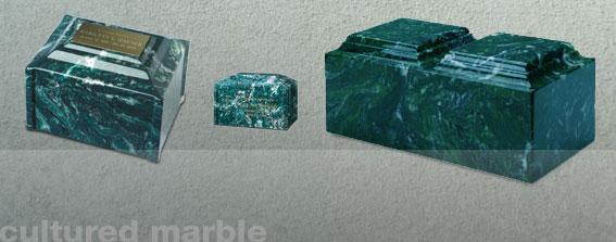 Cultured Marble Urns by Tindall Funeral Home