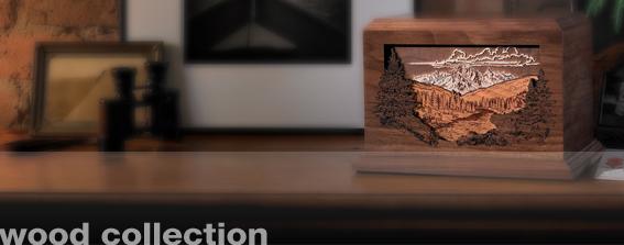 Elegant Wooden Urn Collection offered by Tindall Funeral Home